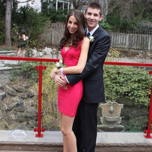 Herve Leger XS Bandage Dress - Hot Pink - Picture 7 of 8